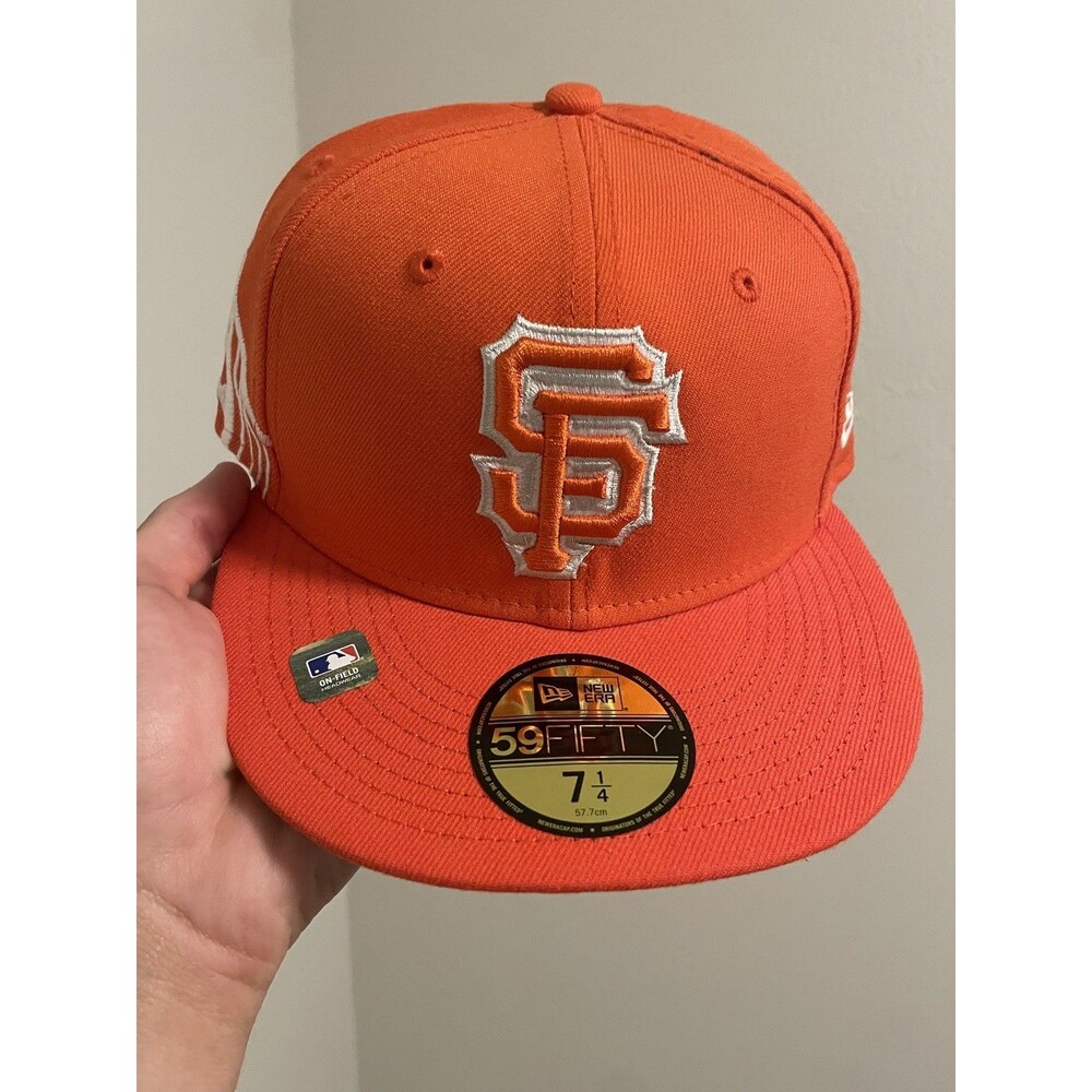 New Era 59FIFTY San Francisco Giants Low Profile Fitted Hat Cap Men Size 7 1/4 - Picture 2 of 4